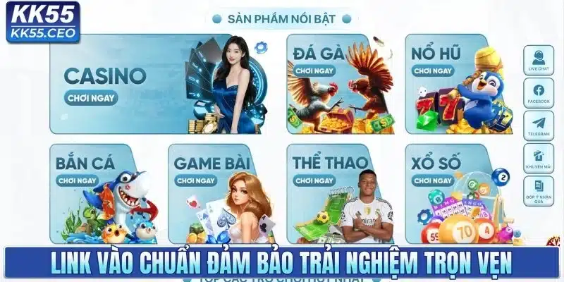 Link vào chuẩn đảm bảo trải nghiệm trọn vẹn